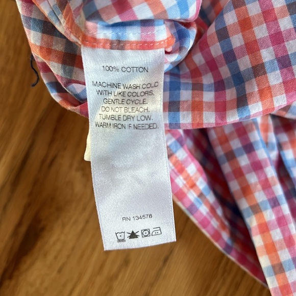 VINEYARD VINES Slim Fit Tucker Long Sleeve Dress Shirt, Size Large - Picture 6 of 9